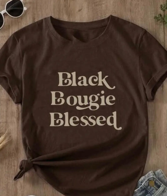 Black Bougie Blessed Graphic T-Shirt