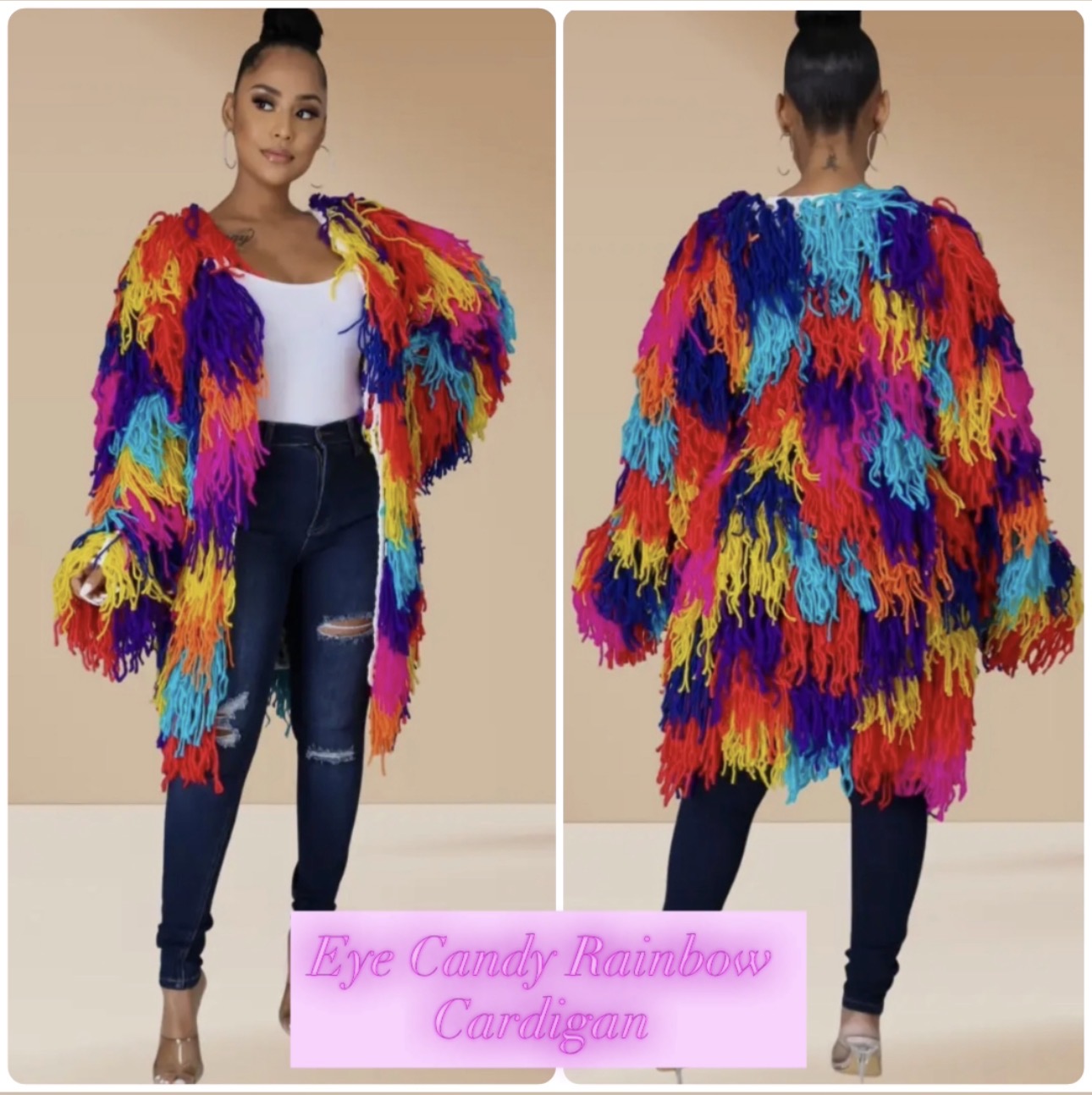Eye Candy Rainbow Cardigan